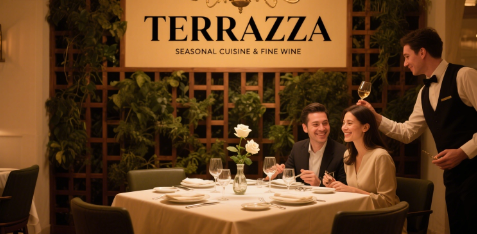 Interior view of the restaurant