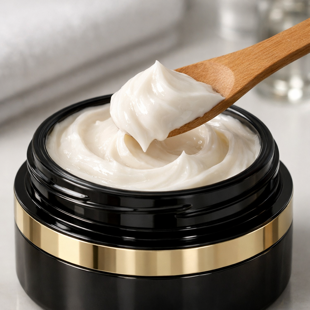 Professional restorative hair mask jar