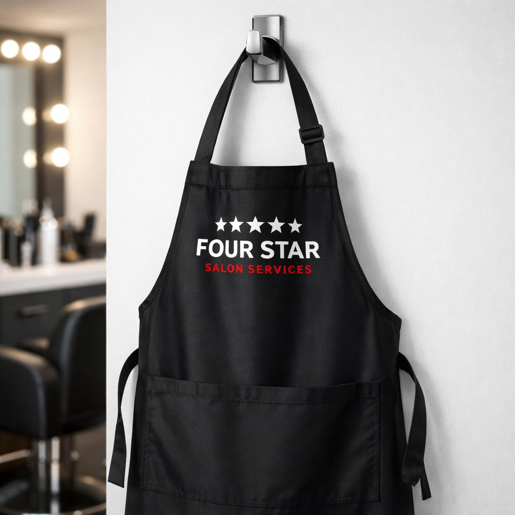 Branded professional stylist apron