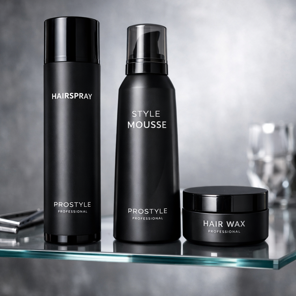 Set of professional styling products